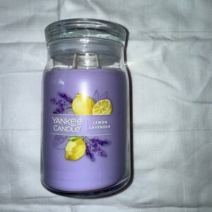 Yankee Candle‎ Lemon Lavender Scented 20oz Large Jar Candle aromatherapy NWT